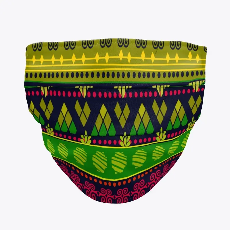 Black Red Green Yellow Seamless Design